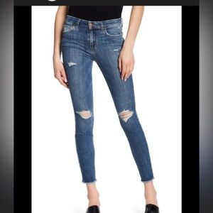 Joe's Jeans Melrose Skinny Ankle Destroy Frayed Hem Jeans 28